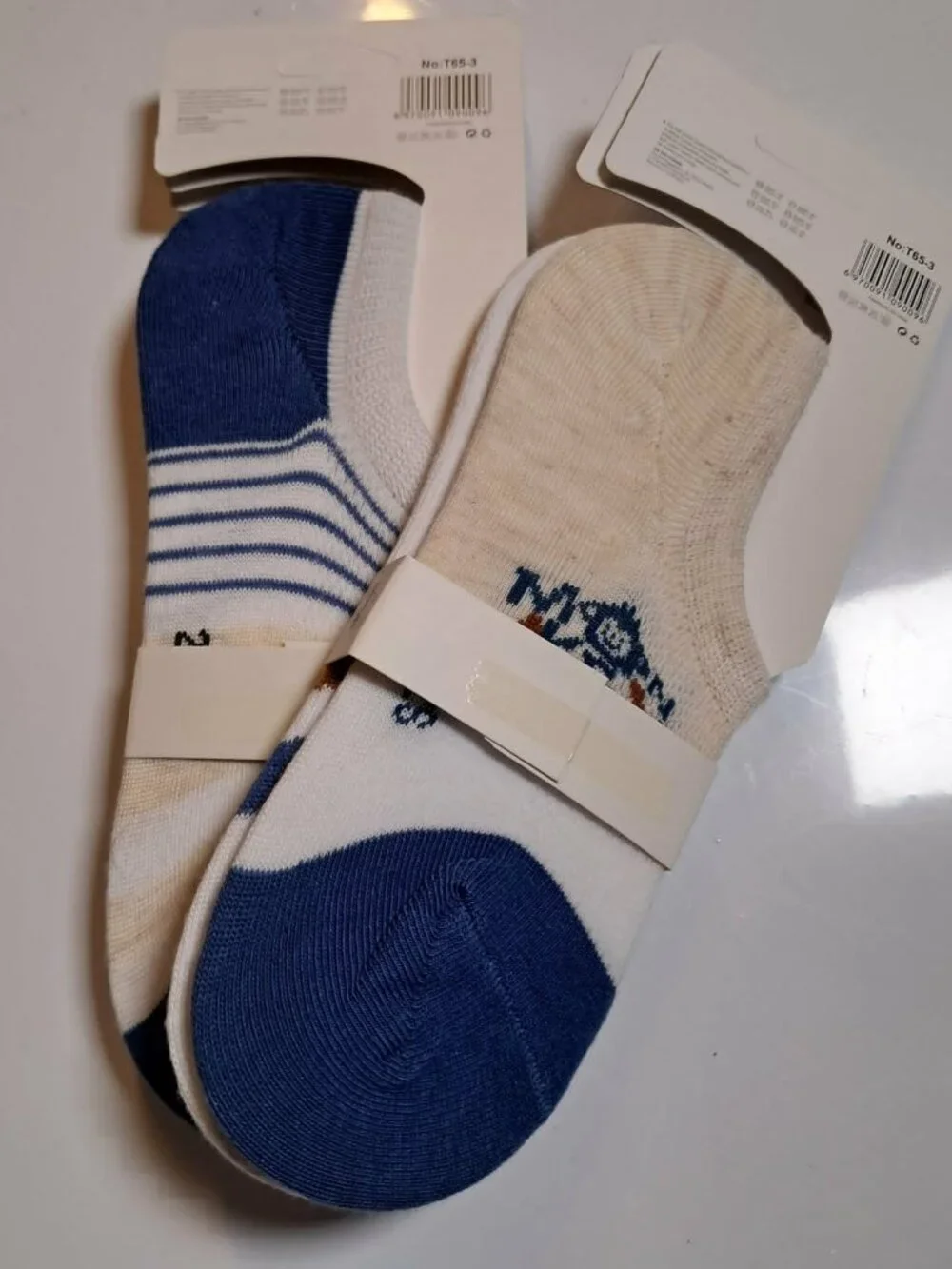 Acté Kids 5 Pair Cotton No Show Socks Size 6-8